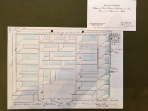 Plan bibliothèque meuble TV à l'atelier