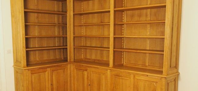 Bibliothèque d’angle sur mesure