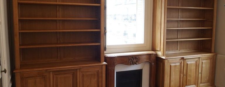 Paire de bibliothèques et dressing sur mesure