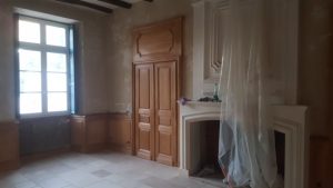 Avancement du chantier dans une demeure en Vendée