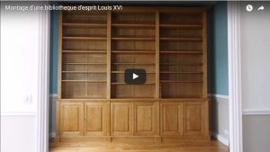 Montage d'une bibliothèque d'esprit Louis XVI