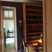 Boiseries hautes et bibliothèques pour un château