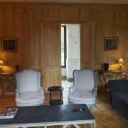 Boiseries hautes et bibliothèques pour un château