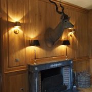 Boiseries hautes et bibliothèques pour un château