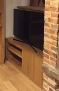 Ensemble de 3 meubles en châtaigner naturel ciré