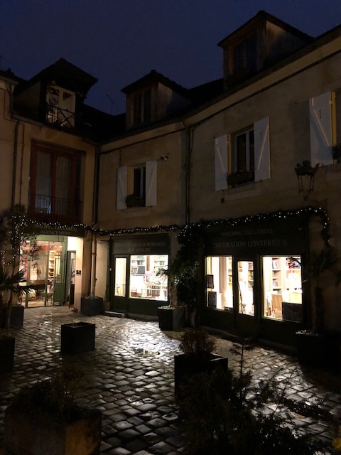 Magasin à Versailles aux couleurs de Noël