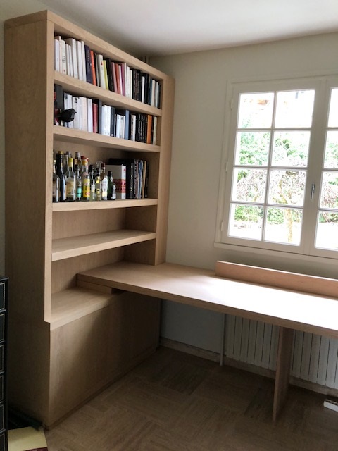 Bibliothèque-bureau contemporain