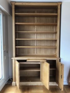 Paire de bibliothèques intemporelles, en bois naturel