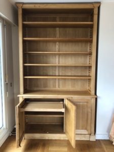 Paire de bibliothèques intemporelles, en bois naturel