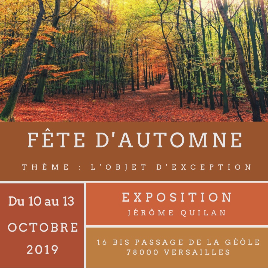 Fete D Automne 19 Des Antiquaires Et Galeries De Versailles
