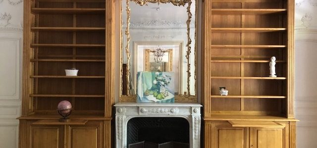 Réalisation de trois bibliothèques de parquet en bois naturel