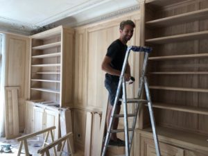 Bibliothèques et Boiseries sur mesure pour un bel appartement du 8ème arrondissement de Paris