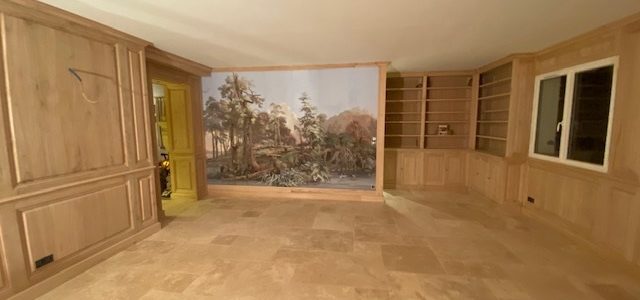 Boiseries et bibliothèques pour une propriété de chasse