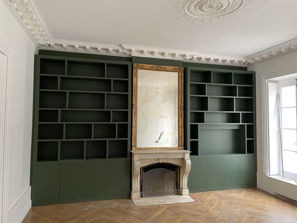 bibliotheque-peinture-verte