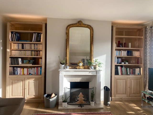 Bibliothèque / Petite armoire 2 portes LIGNE PARISIENNE - vert d'eau,  Chambre et rangement