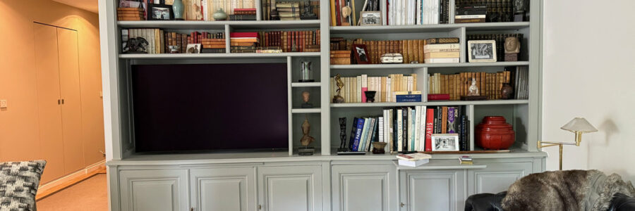 Bibliothèque aux larges travées
